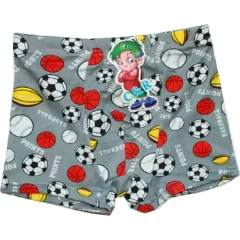 Sportovní oblečení Chlapecké trenýrky s míči pro kluky 8801 šedé