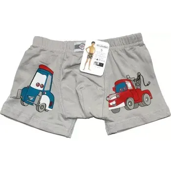 Dětské boxerky chlapecké s obrázkem auta 60597 šedá