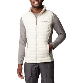 Pánská vesta Pánská Prošívaná vesta COLUMBIA POWDER PASS VEST 1842414278 – Béžová S