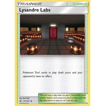 Volný čas Pokémon FLI 111/131 Lysandre Labs - Forbidden Light Stav: Excellent, Verze: NORMAL