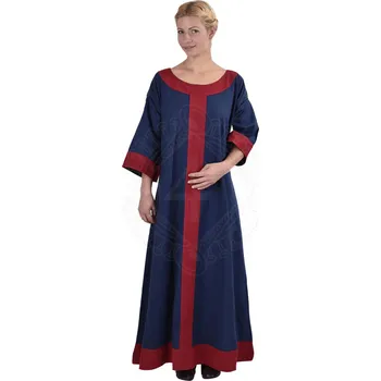 Dámské šaty Ranně středověké šaty Isabel, modro-červená