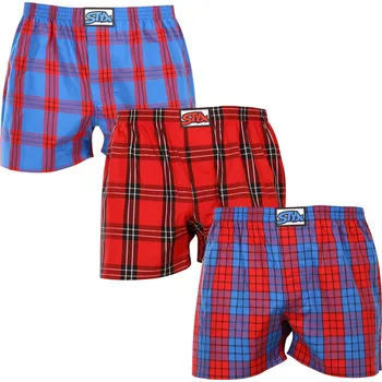 Trenýrky 3PACK pánské trenky Styx klasická guma vícebarevné (3A100116) M Možnost vrácení zboží ZDARMA do 120 dnů!