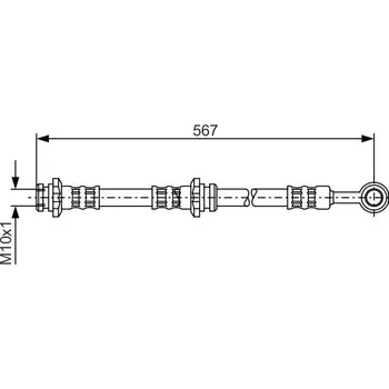 Brzdová hadice Brzdová hadice BOSCH 1 987 476 196