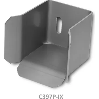 Pohon brány dojezdová kapsa PICCOLO, nerez - dojezdová kapsa pro posuvnou bránu, k C profilu 67 x 67 mm, nerez bez povrchové úpravy