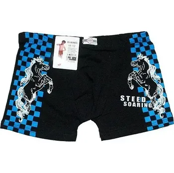 Chlapecké trenky bavlněné DVA KONĚ 4038/4045 černé 784/120