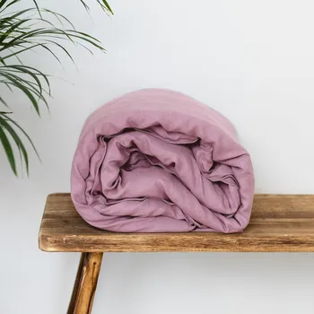 Povlečení TULULUM Lněný povlak na přikrývku COMFORT ROSE Rozměr přikrývky: 140 x 200 cm