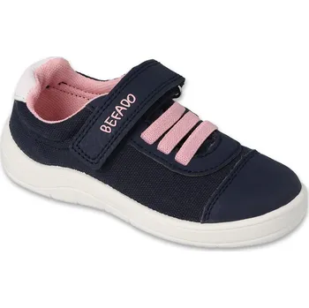 Dívčí tenisky Dívčí tenisky / plátěnky / kecky Befado 451X001 451Y001 modré na suchý zip velikost: 28