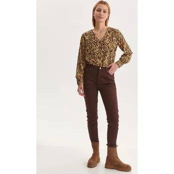 Oblečení a móda Dámská košile s dlouhým rukávem Top Secret Top Secret černá | hnědá | krémová 2026803