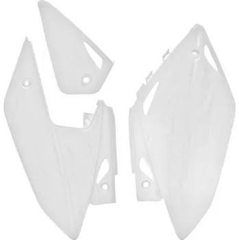 RACETECH boční tabulky zadní HONDA CRF 450X 05-17, barva bílá (FICRFXBN005)