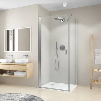 Sprchové dveře CI PIG+CI FXG Viz technická specifikace Transparent 800 × 800 Černý elox CI PIG/800+CI FXG/800 800 800