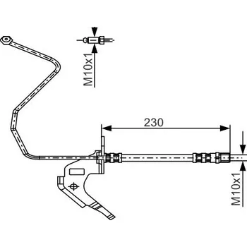Brzdová hadice Brzdová hadice BOSCH 1 987 481 162