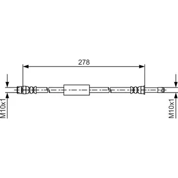 Brzdová hadice Brzdová hadice BOSCH 1 987 481 617