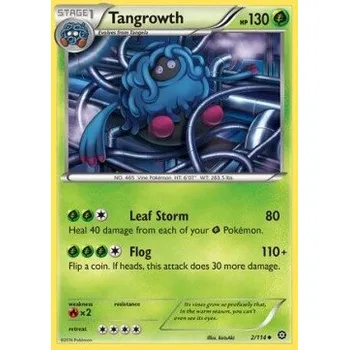 Sběratelská karetní hra Pokémon STS 002/114 Tangrowth - Steam Siege Stav: Excellent, Verze: NORMAL
