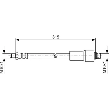 Brzdová hadice Brzdová hadice BOSCH 1 987 476 432