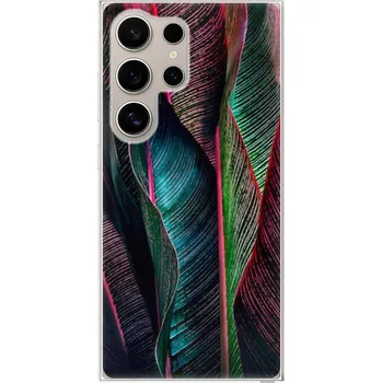 Pouzdro na mobilní telefon Odolné silikonové pouzdro iSaprio - Black Leaves - Samsung Galaxy S24 Ultra