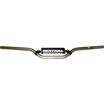 RENTHAL řídítka 7/8 CALA 22mm TRIAL 5,5 HANDLEBAR SILVER, barva stříbrná s hrazdou KTM XC-F 505 rok 00-18