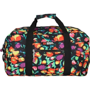 Sportovní taška Enrico Benetti cestovní taška Capetown 46206 vzor tulipánů 28L – prostorná taška na cesty a sportovní aktivity