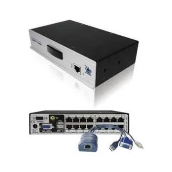 KVM přepínač ADDER AdderView CATx, 1x16, lokální a vzdálená konzole AVX1016