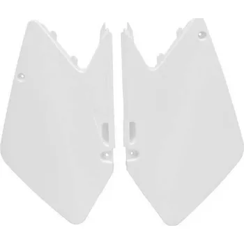 RACETECH boční tabulky zadní SUZUKI RM 125/250 03-05, barva bílá (FIRM0BN0103)