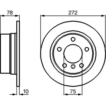 Brzdový kotouč Brzdový kotouč BOSCH 0 986 478 641