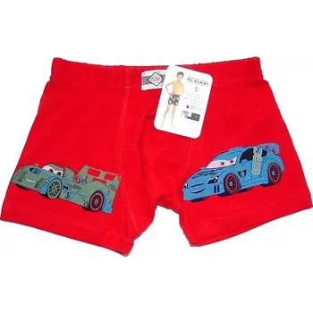 Dětské boxerky 60598 AUTO - 772/1106 červená