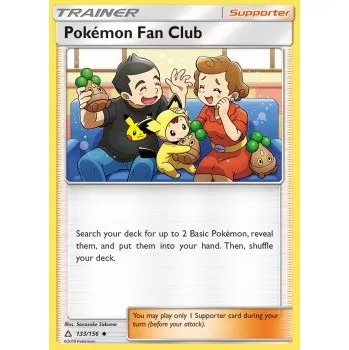 Volný čas UPR 133/156 Pokémon Fan Club - Ultra Prism Stav: Excellent, Verze: NORMAL