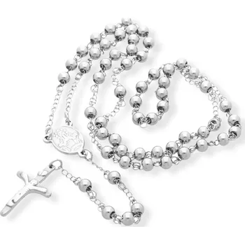 Náhrdelník Ewena Tradiční křesťanský růženec z oceli + dárkové balení