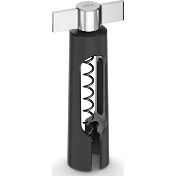 Otvírák ZACK Vývrtka na víno nerezová černá etelli