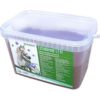 Krmivo pro koně Mikrop - EXTRUDOVANÝ LEN Velikost balení: 5 kg