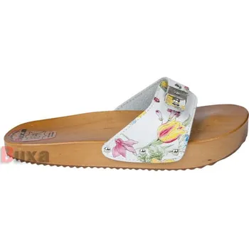 Dámská zdravotní obuv Buxa Dřeváky pro fit postavu CE1 - květinová Velikost: 39