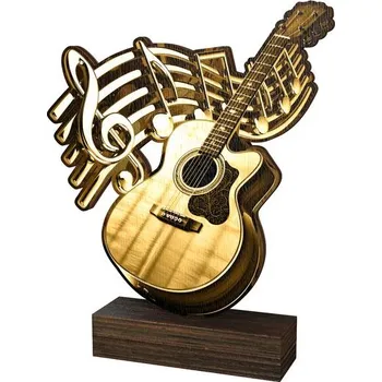 Volný čas Poháry Bauer Dřevěná plaketa WF348 | Hudba