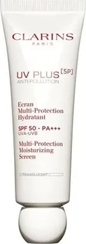 Pleťová emulze Clarins UV Plus Anti-Pollution Translucent víceúčelová ochranná emulze SPF50+ 50 ml