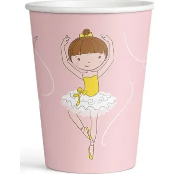 Party nádobí EKO Papírové kelímky baletka - 8 ks