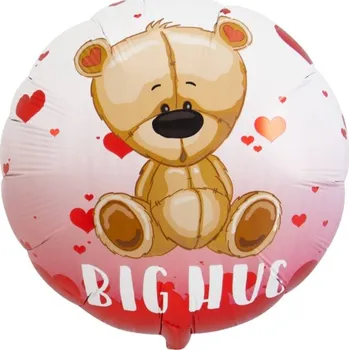 Party dekorace Foliový balonek kulatý - Medvídek Big Hug - 45 cm