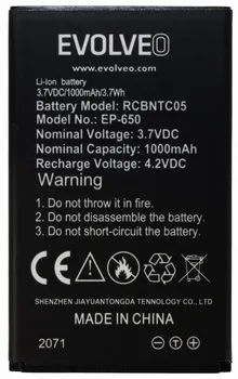 Baterie pro mobilní telefon Originální EVOLVEO EP-650-BAT