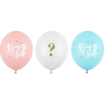 Balónky s potiskem 30 cm, kluk nebo holka - 50 ks