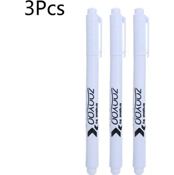 Tekutá křída | popisovač na tabuli - bílá barva - 3 ks