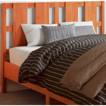 vidaXL Čelo postele 140,5 x 4 x 100 cm masivní borovice [817988] Barva: Voskově hnědá