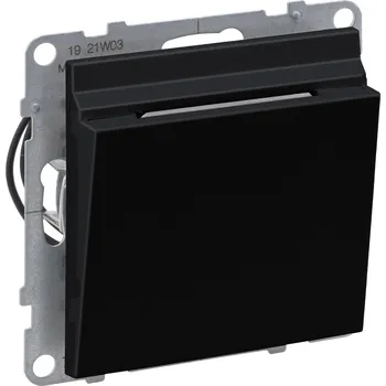 vypínač LEG 721475 SUNO ČERNÁ MECH.KARTOVÝ SPÍNAČ