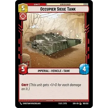 Sběratelská karetní hra Occupier Siege Tank 165/252 - Spark of Rebellion Typ karty: Standard
