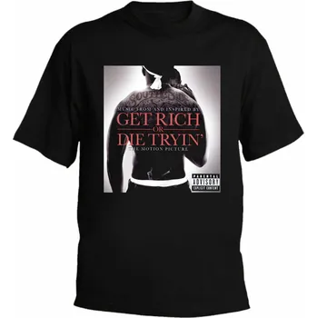 Pánské tričko Tričko 50 Cent Zbohatni nebo chcípni Velikost: 5XL, Pohlaví: Panské