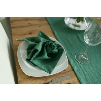prostírání Nelly lněné prostírání zelené 43x33cm