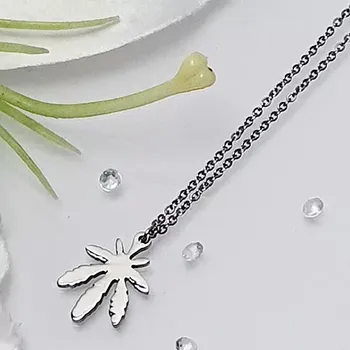 Řetízek Dámský ocelový řetízek - list