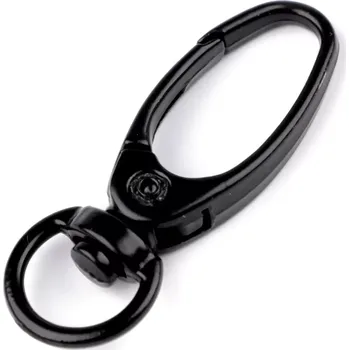 Módní doplněk Karabina s průvlekem 9mm černý lak (Karabina s průvlekem 9mm černý lak)