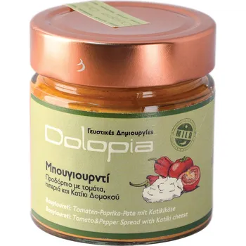 Omáčka Bougiourdi rajčatovo-papriková omáčka se sýrem Katiki 250g DOLOPIA