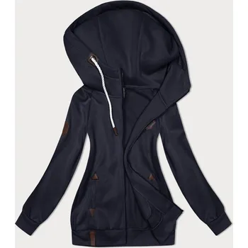 Dámská mikina Tmavě modrá hladká dámská rozepínací mikina (2311) odstíny modré XXL (44)