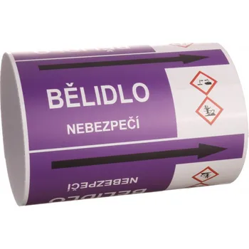 Lepicí páska Páska na značení potrubí Signus M25 - BĚLIDLO Samolepka 130 x 100 mm, délka 1,5 m, Kód: 25944