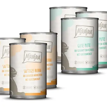 Krmivo pro kočku MjAMjAM Monopaket I s kuřetem a krůtou 6 × 400 g 24x400g