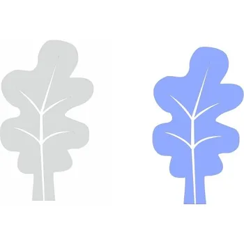 Odpuzovač zvířat UV silueta dubového listu proti narážení ptáků na okna Samolepka 105 x 148 mm (A6) tl. 0.1 mm - Kód: 16246