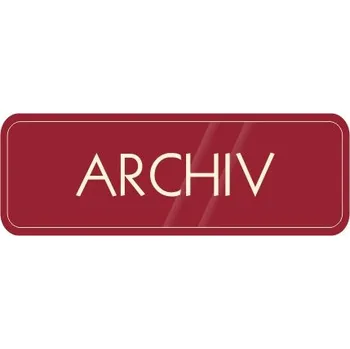 Informační tabulka Archiv Samolepka 200 x 70 mm tl. 0.1 mm - zelená - Kód: 03812